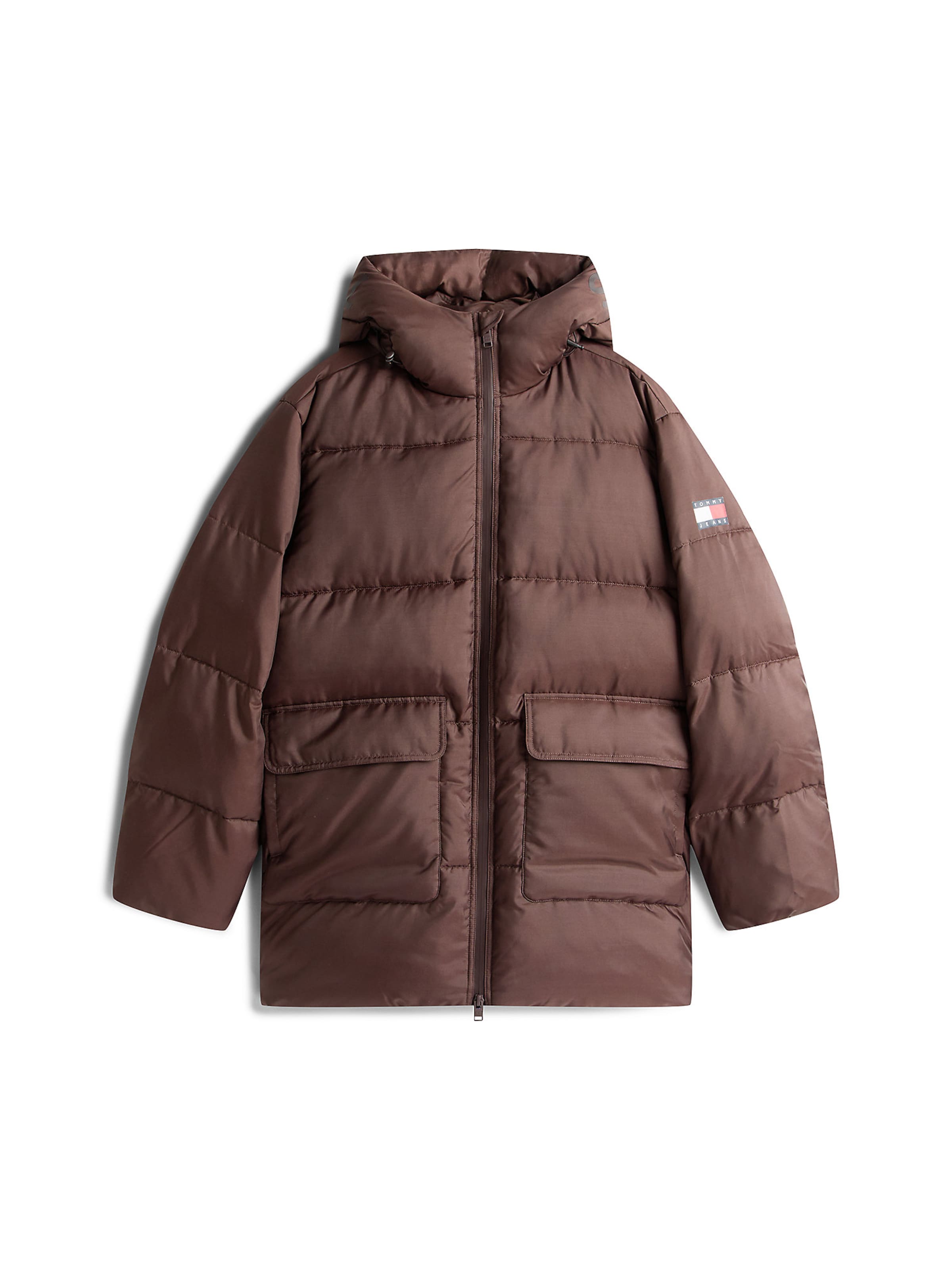 Tommy Jeans Jacke in Braun: Vorderseite
