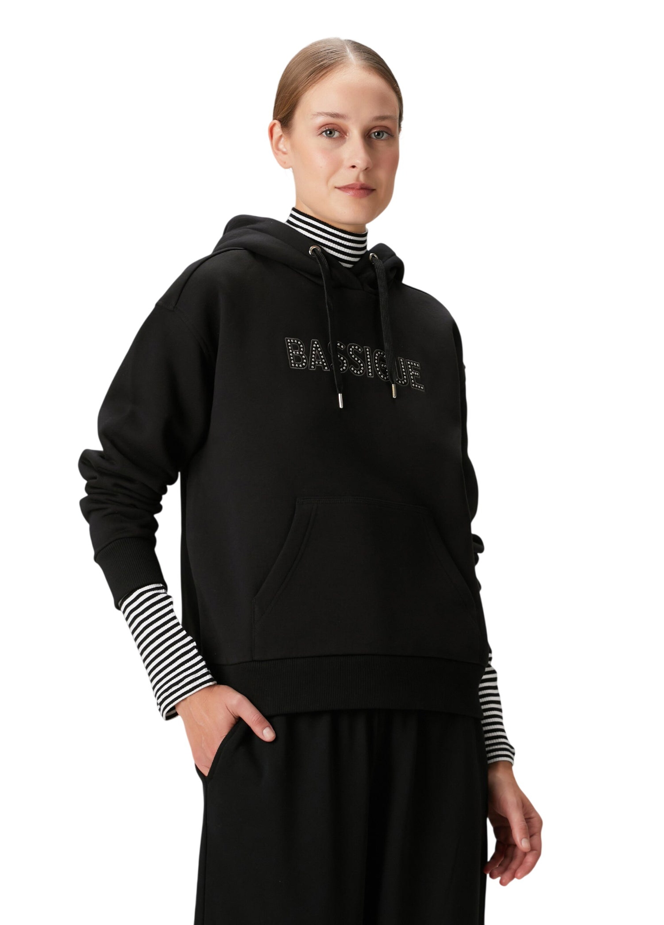 BASSIGUE Sweatshirt in Schwarz