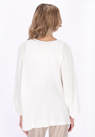 usha WHITE LABEL Gebreid vest 'Minimalistic' in Wit