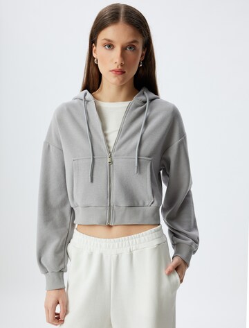 Koton Knit Cardigan in Grey: front
