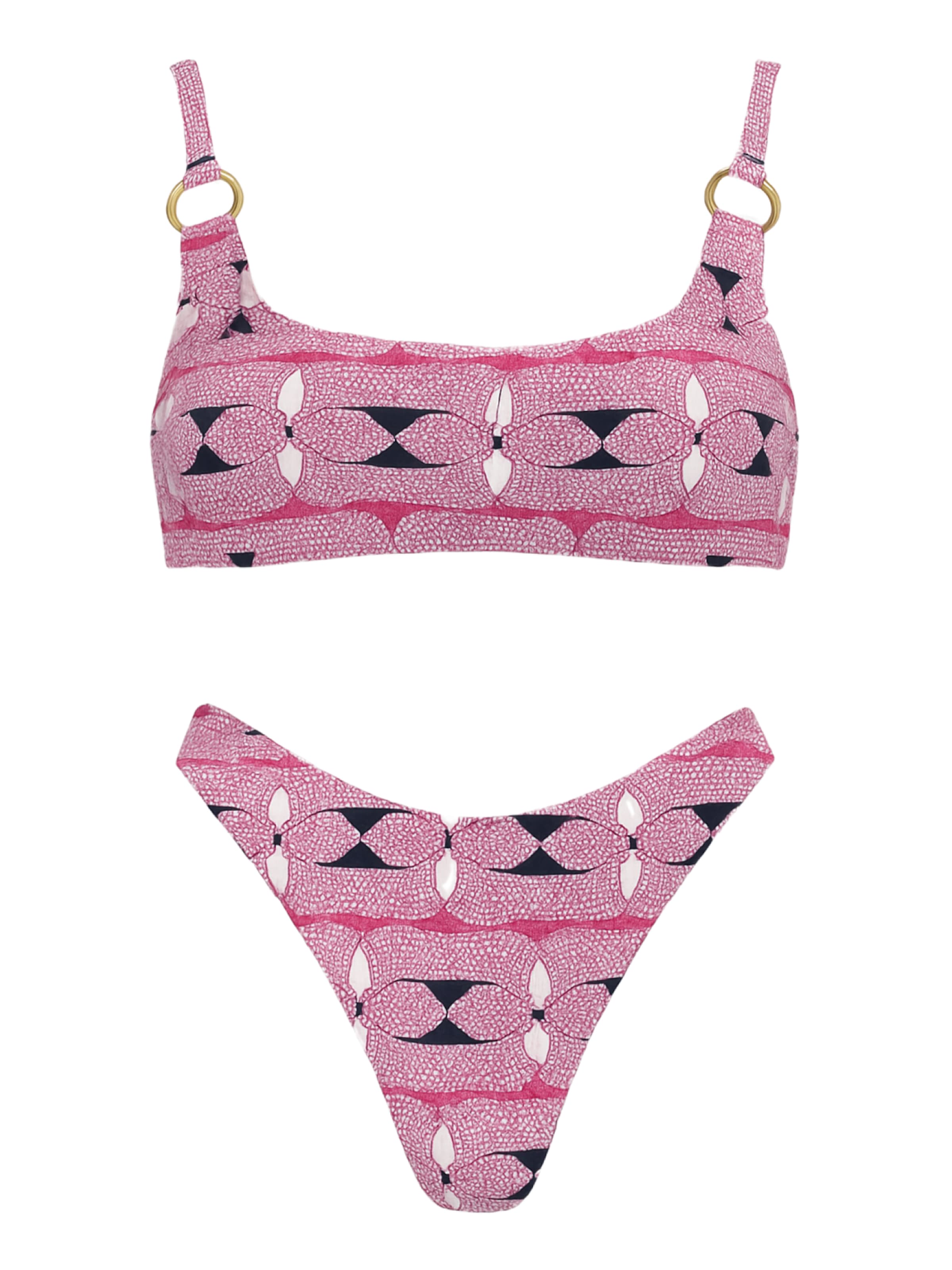 C&City Bustier Bikini in Pink: Vorderseite