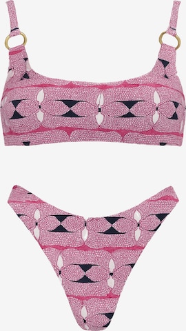 Bikini C&City en rose : devant