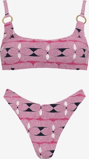 C&City Bikini in S in fuchsia / schwarz / weiß, Produktansicht
