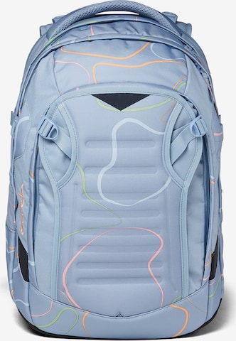 Satch Backpack 'Match' in Blue: front