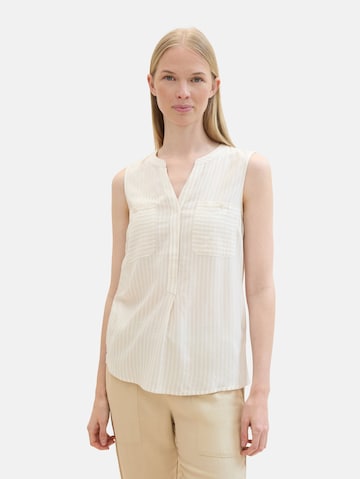 TOM TAILOR Bluse in Beige: predná strana