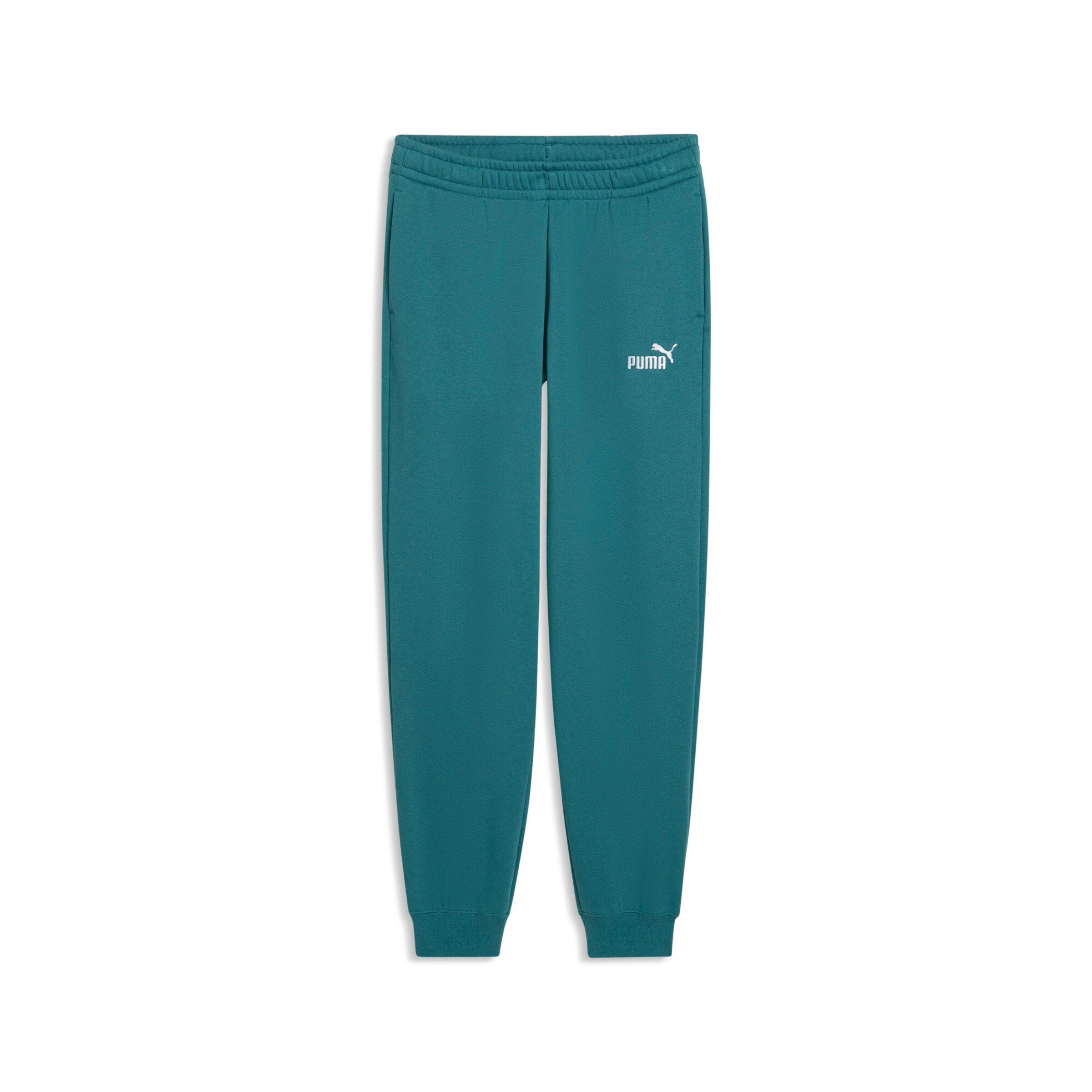 PUMA Tapered Sportbroek in Groen: voorkant