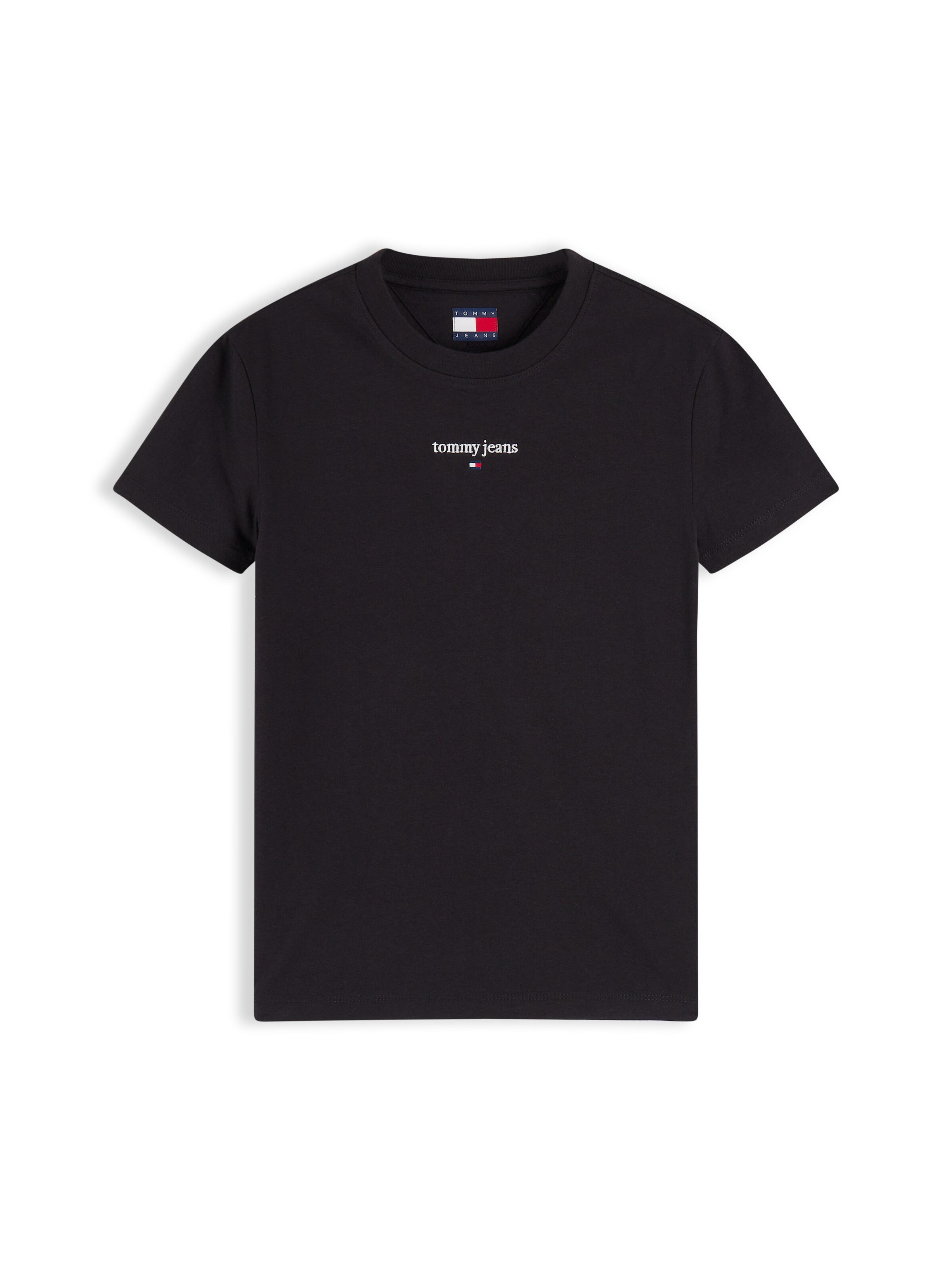 Tricou 'CLASSIC' de la Tommy Jeans pe negru: față