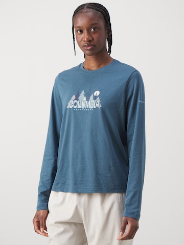 COLUMBIA Funktsionaalne särk 'Ruby Springs', värv sinine: eest vaates