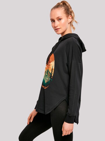 Sweat-shirt 'Sonnenuntergang Berglandschaft' F4NT4STIC en noir