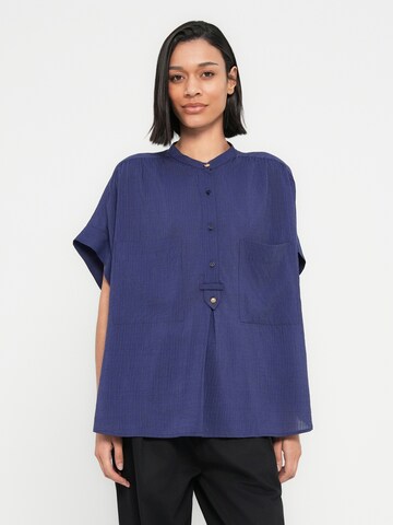 Chemisier 'CAMILLE' sessun en bleu : devant