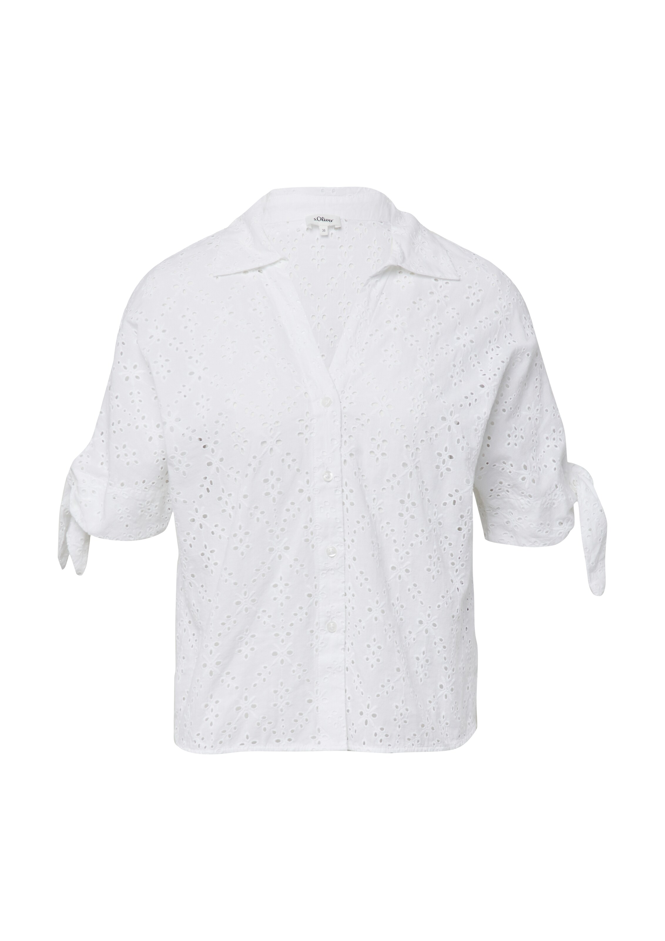 s.Oliver Bluse in Weiß: Vorderseite