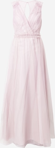 Robe de soirée Laona en rose : devant