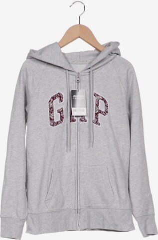 GAP Sweatshirt & Zip-Up Hoodie in M in Grey: front