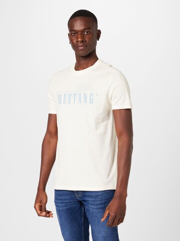 MUSTANG T-Shirt 'Alex' in Weiß: Vorderseite