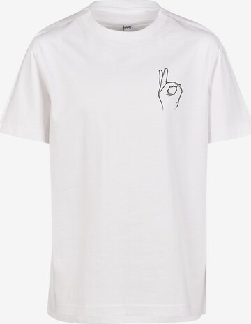 T-Shirt 'Easy' Mister Tee en blanc : devant