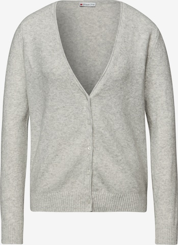 STREET ONE Strickjacke in Grau: Vorderseite