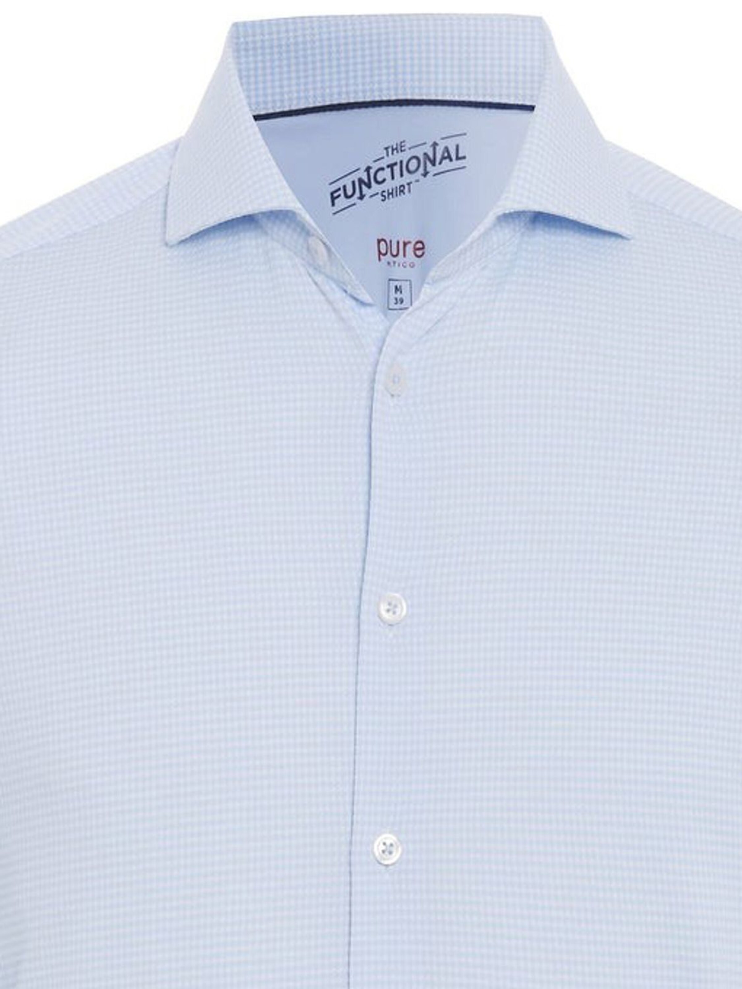 PURE Slim fit Button Up Shirt in Blue