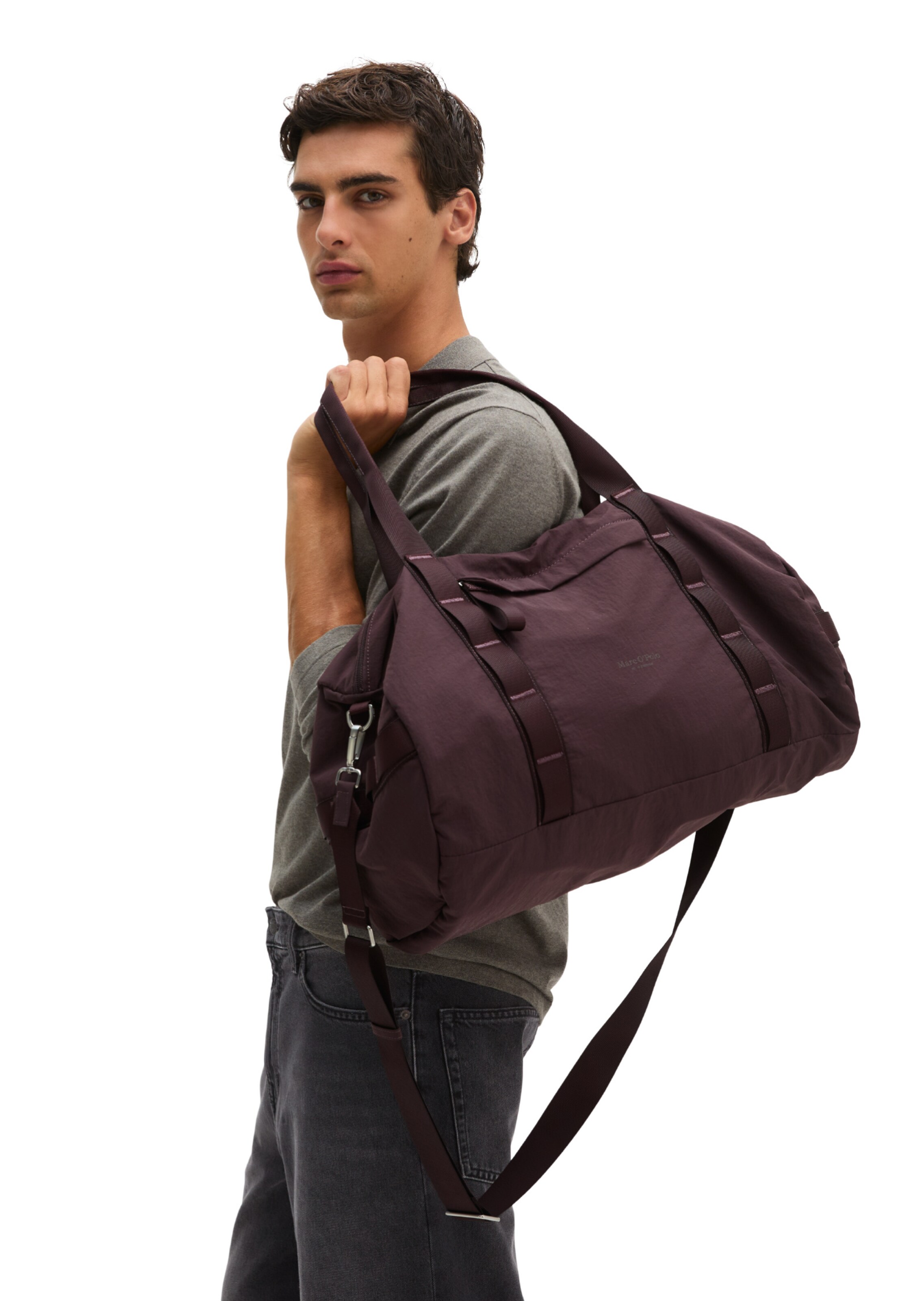 Marc O'Polo Accessories Weekendtas in Lila: voorkant