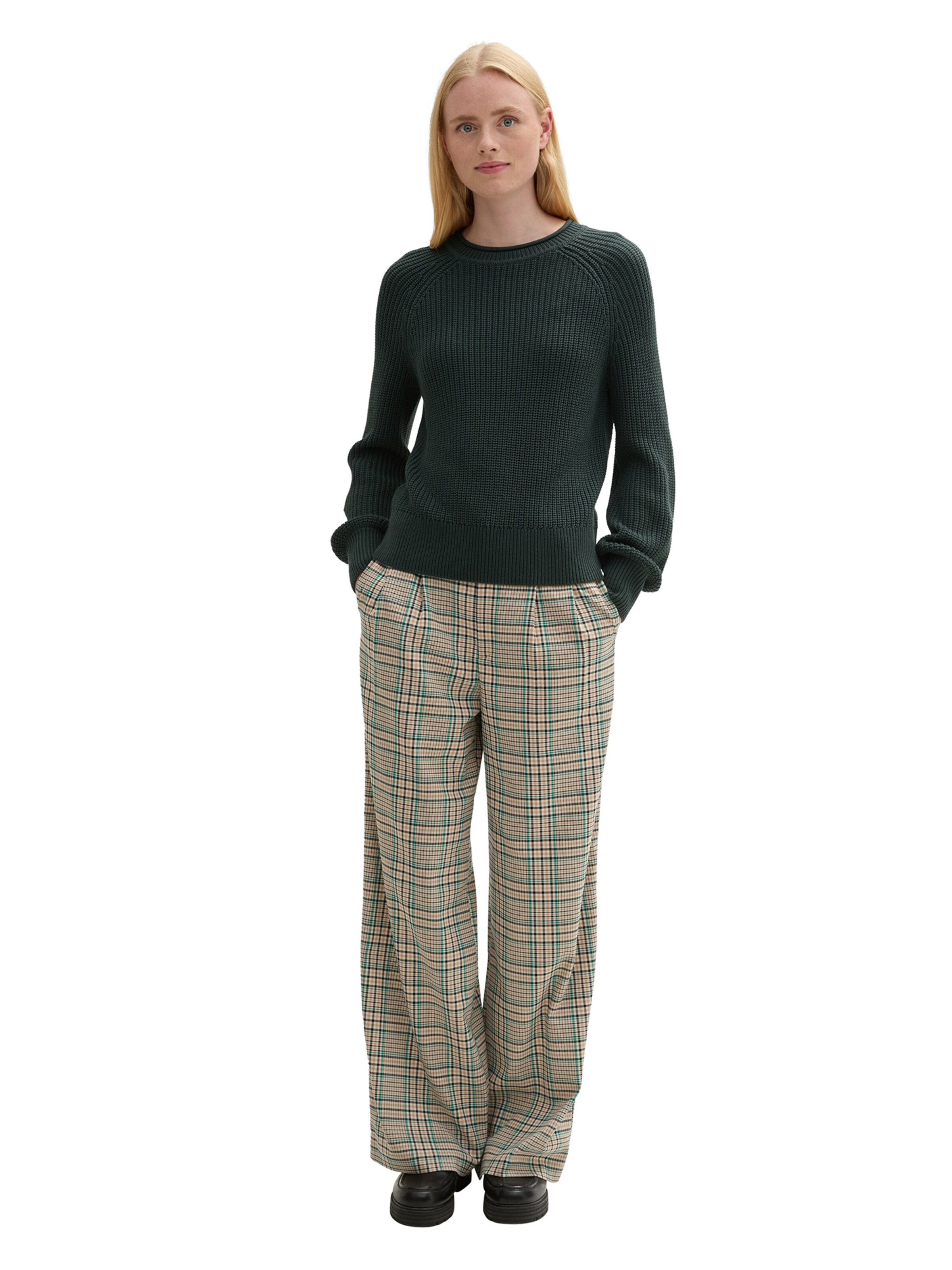 TOM TAILOR DENIM Sveter - Zelená