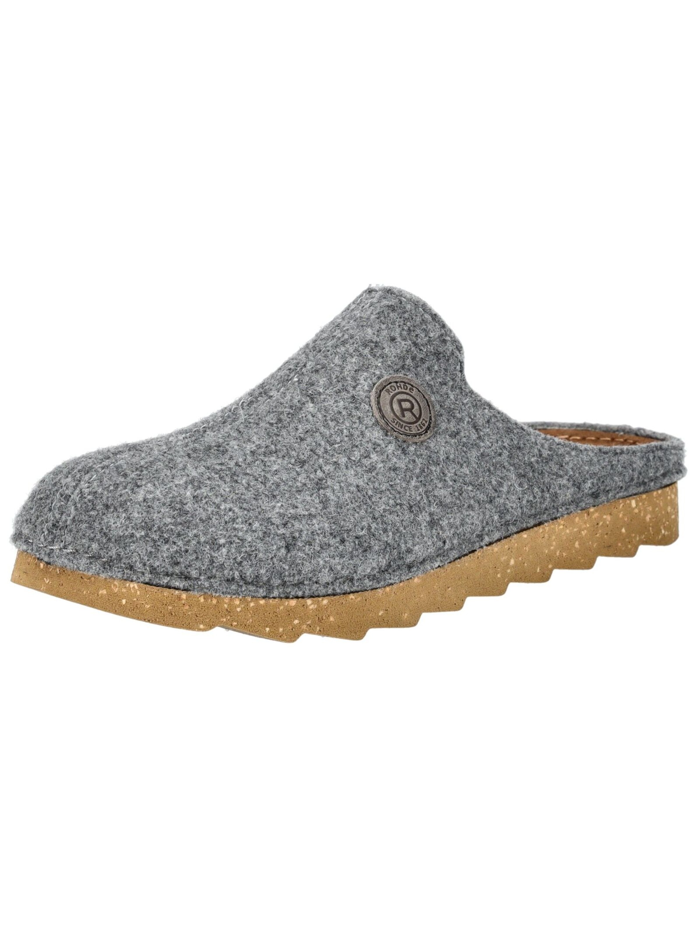 Pantoufle ROHDE en gris : devant