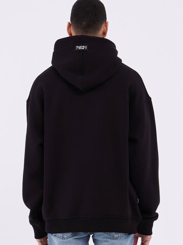 Koyumi Sweatshirt 'Unisex Oversize Hoodie – 3-Faden Stoff, innen angeraut , Suheyla Love it' in Black