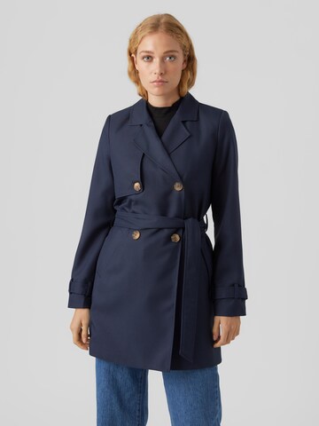 VERO MODA Ανοιξιάτικο και φθινοπωρινό παλτό 'Celeste' σε μπλε: μπροστά