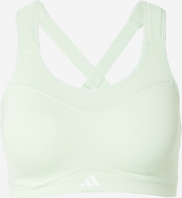 ADIDAS PERFORMANCE - Bustier Sujetador deportivo en verde: frente