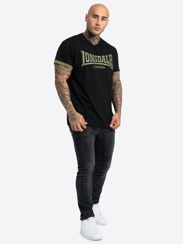 Maglietta 'Townhead' di LONSDALE in nero