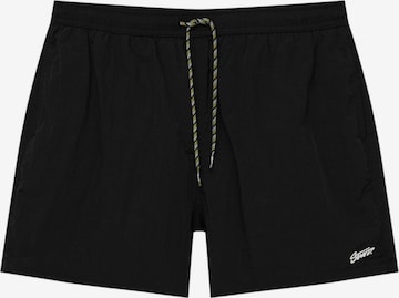 Shorts de bain Pull&Bear en noir : devant