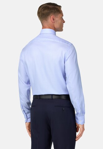Coupe slim Chemise Boggi Milano en bleu