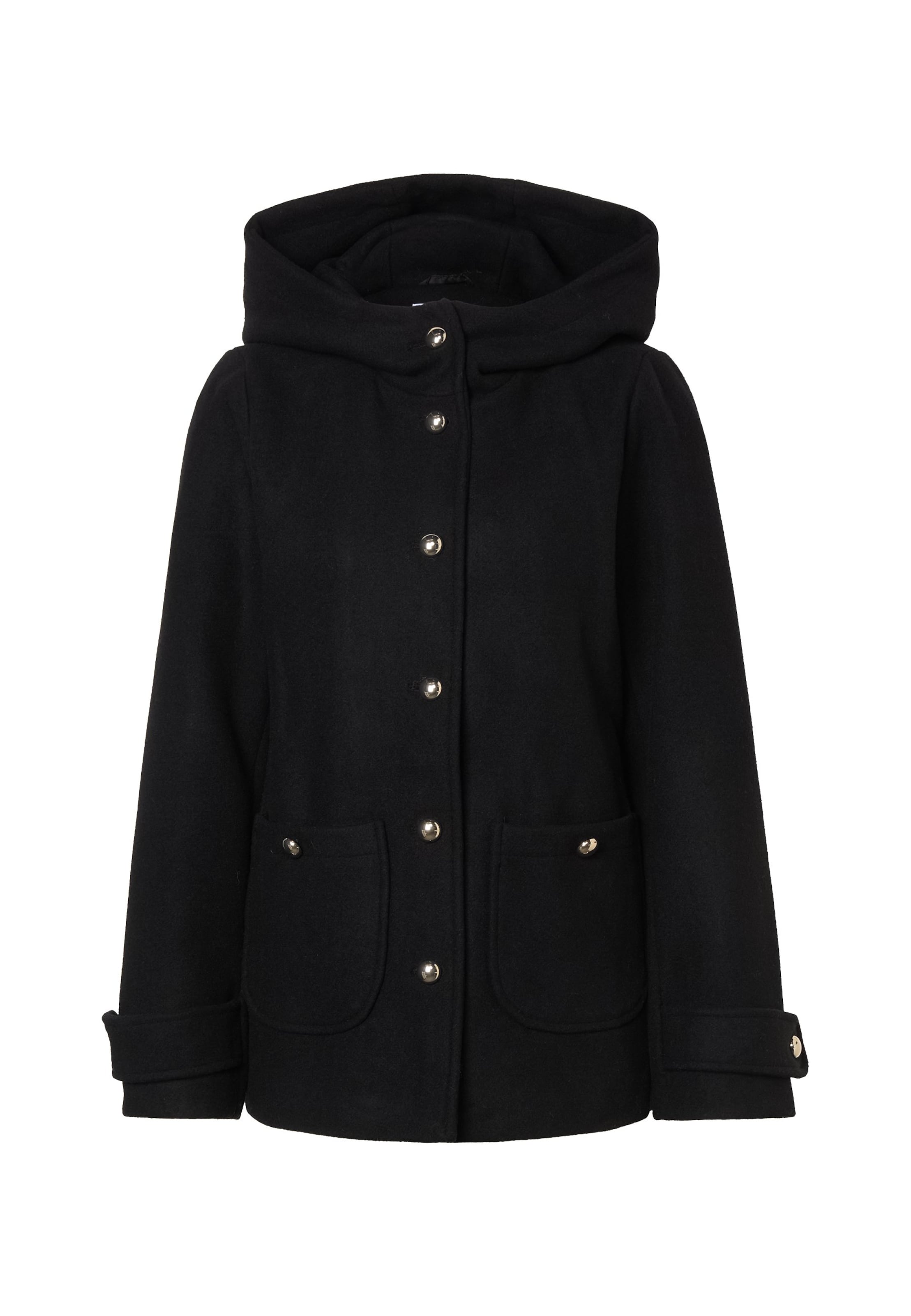 ABOUT YOU Between-Seasons Coat 'Nuria' in Black: front