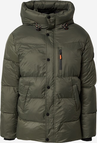 INDICODE JEANS Winter Jacket 'Tripp' in Green: front