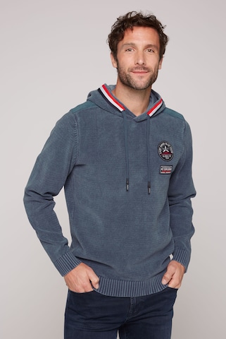 CAMP DAVID Sweater 'Alaska Ice Tour' in Blue: front