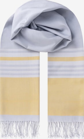 SILK & CASHMERE Schal in Grau: Vorderseite