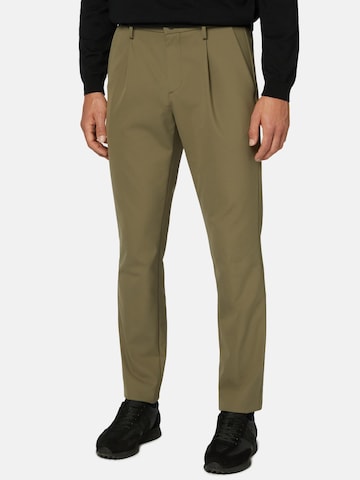 Regular Pantalon de sport Boggi Milano en vert : devant