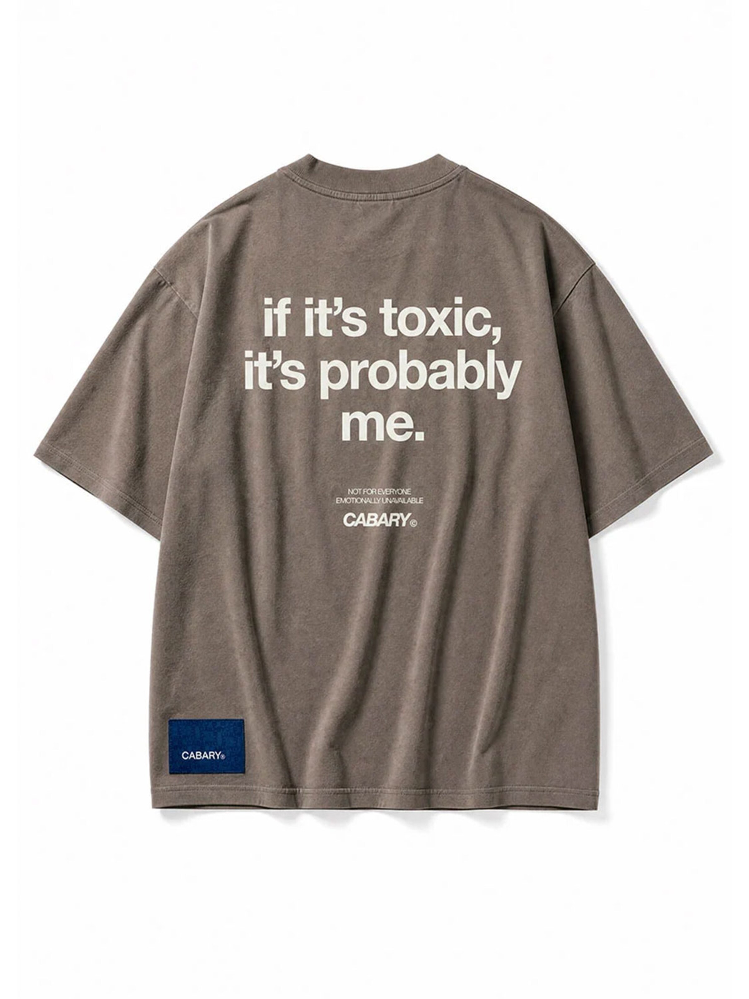 Maglietta 'Camiseta Grey Toxic Oversized' di CABARY in grigio