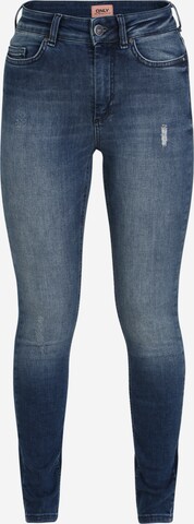 Only Petite Skinny Jeans i blå: framsida