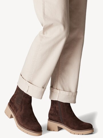 Tamaris Chelsea boots in Brown: front