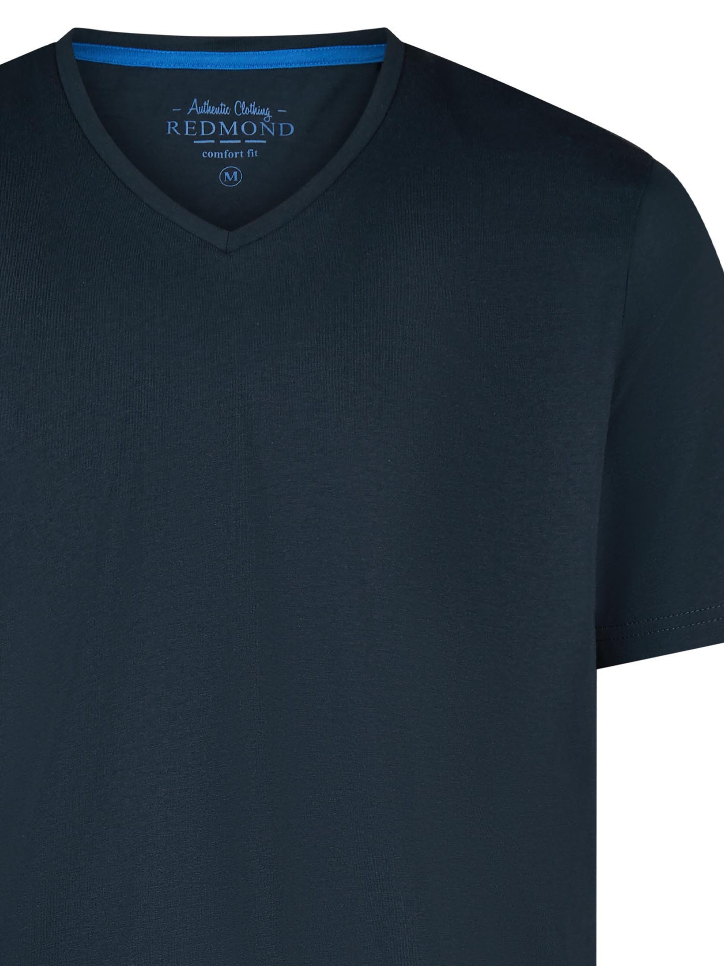 redmond Shirt 'Basic'‌‌‌‌‌‌‌‌‌ in Blau