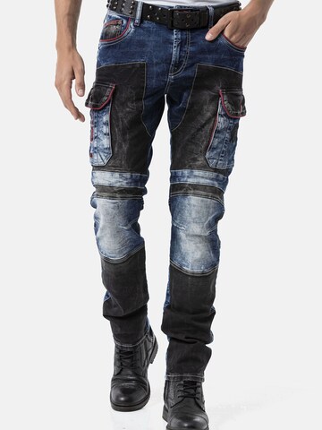 CIPO & BAXX Regular Jeans 'CD891' in Blauw: voorkant