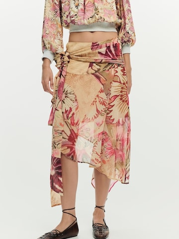 DesigualSuknja - smeđa boja: prednji dio