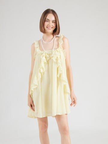 YAS - Vestido de gala 'YASCHIFFA' en amarillo: frente