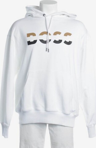 BOSS Black Sweatshirt & Zip-Up Hoodie in L in White: front