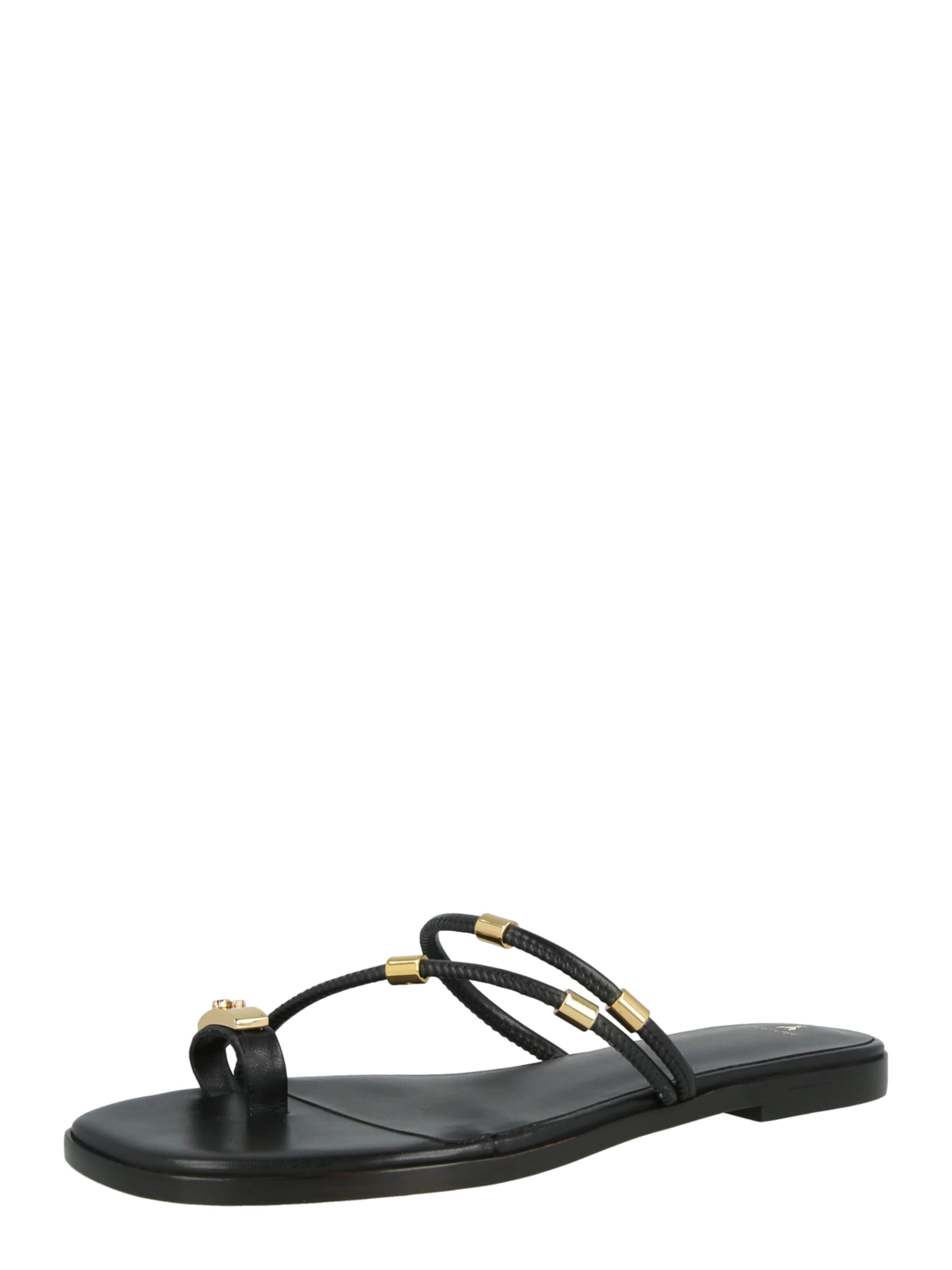 PATRIZIA PEPE - Sandalias de dedo en negro: frente