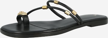 juoda PATRIZIA PEPE Šlepetės per pirštą: priekis