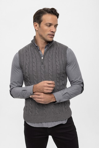 Pull-over Felix Hardy en gris : devant