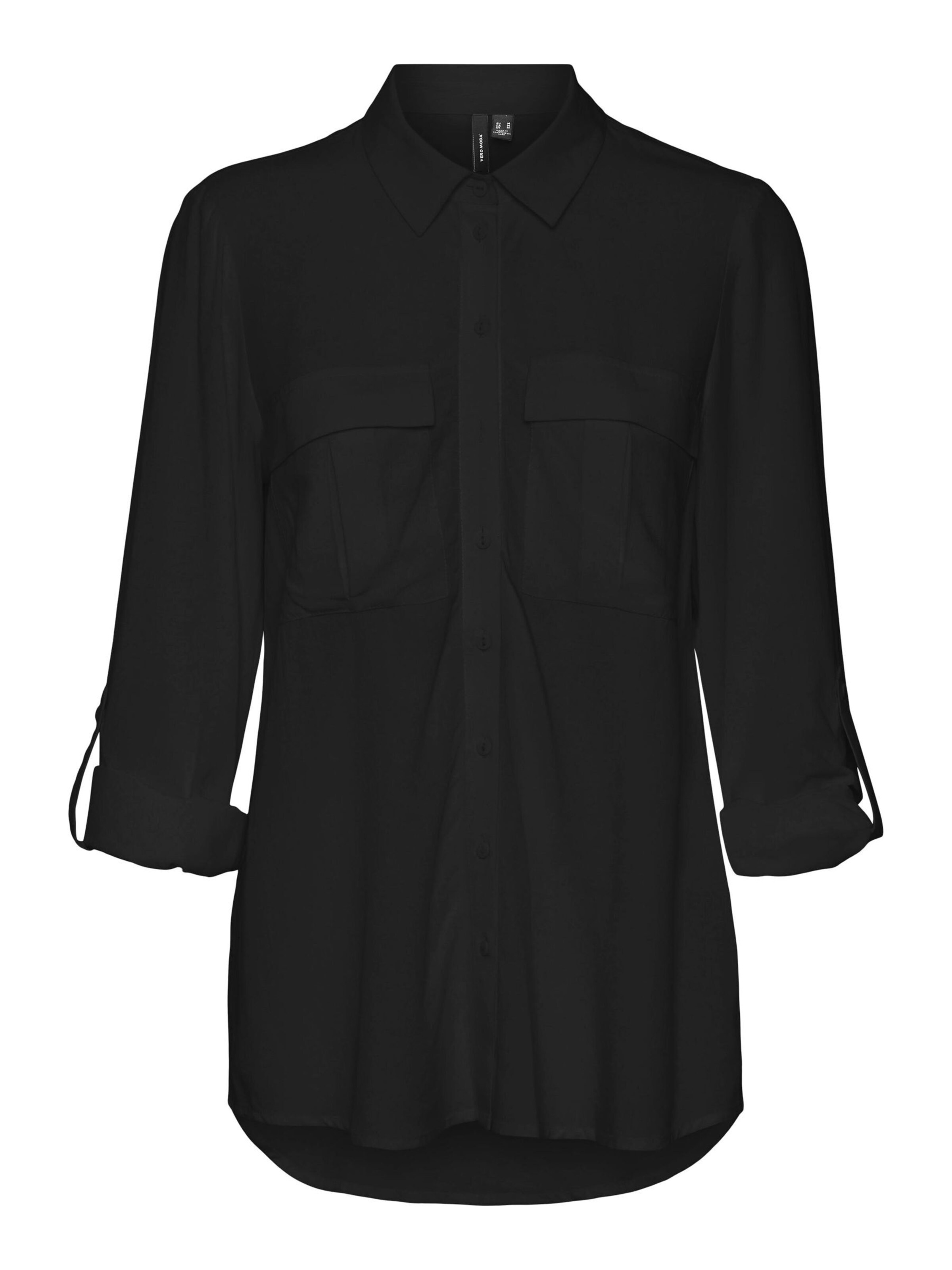 VERO MODA Bluse 'VILMA' in Schwarz: Vorderseite