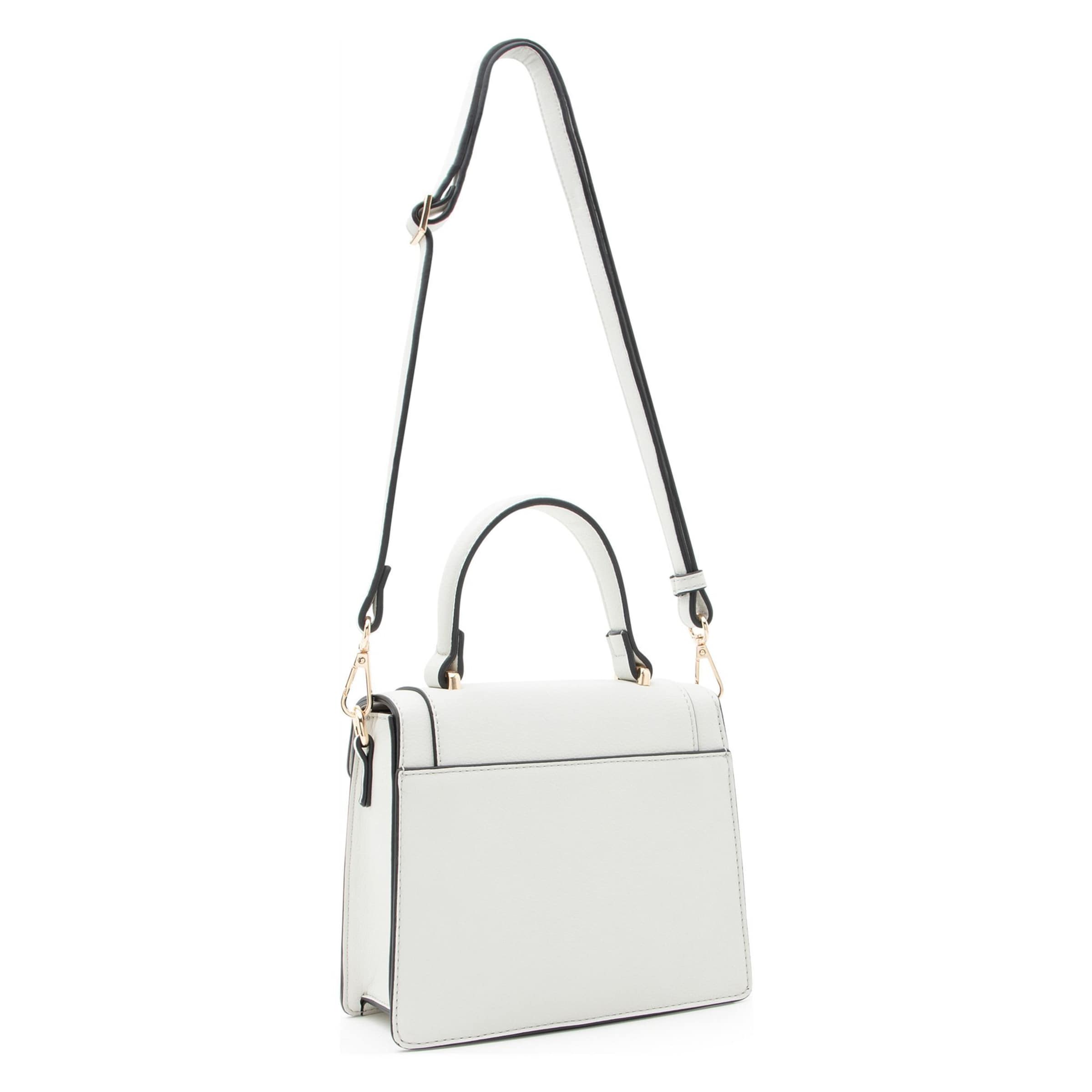 Borsa a mano 'Konstanze' di L.CREDI in bianco