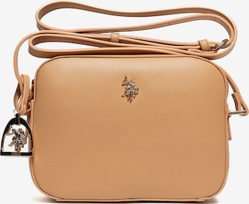 Borsa a spalla di U.S. POLO ASSN. in marrone: frontale