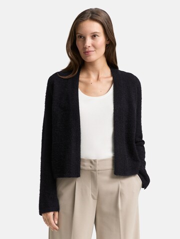 TOM TAILOR Gebreid vest in Zwart: voorkant